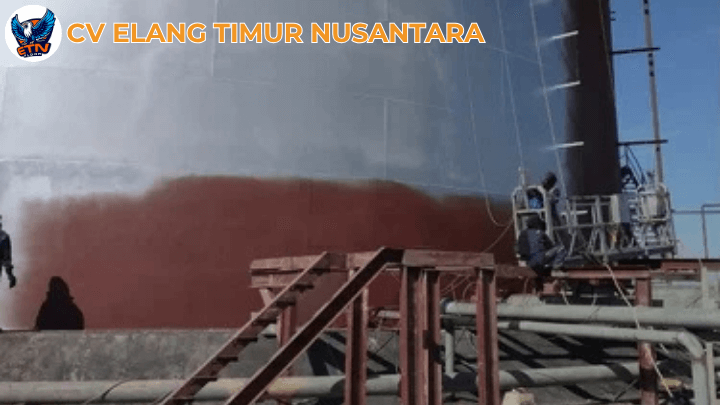 sandblasting tangki 2