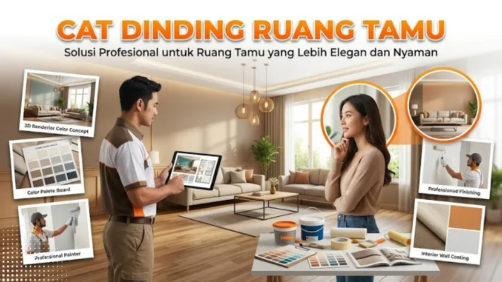 cat dinding ruang tamu