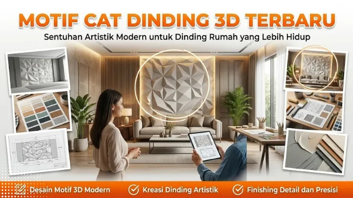 motif cat dinding 3d terbaru