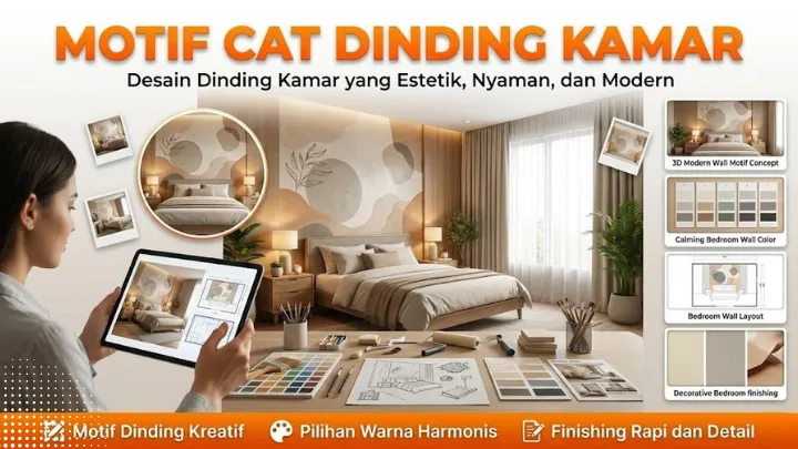 motif cat dinding kamar