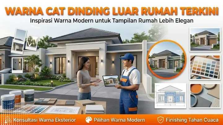 warna cat dinding luar rumah terkini
